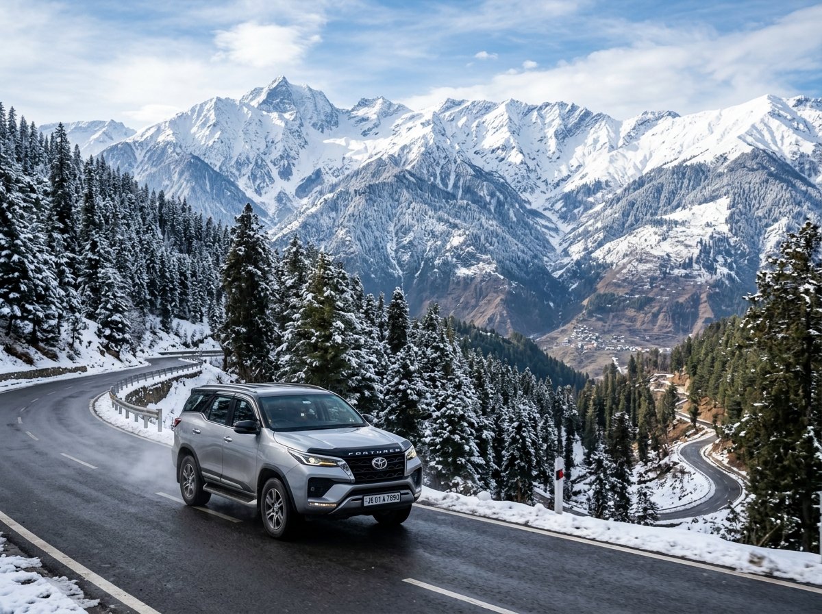 Toyota Fortuner 4x4 Luxury Cab Rental Kashmir