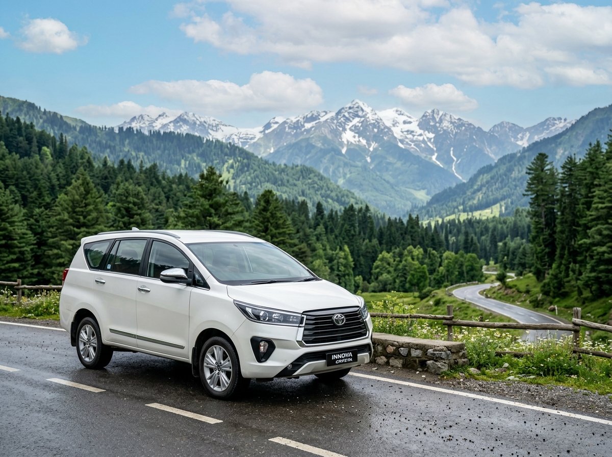 Toyota Innova Crysta Cab Rental Kashmir